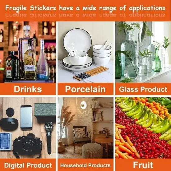 Self-Adhesive Shipping Stickers Handle With Care Fragile 2" x 3" Size {3}