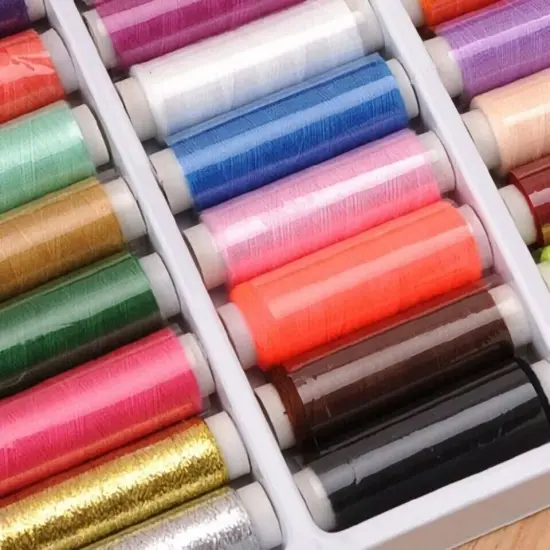 39PCS/Set Assorted Colorful Polyester Sewing Thread Spools {3}