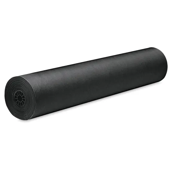 Rainbow Duo-Finish Economy Kraft Paper - 36" x 1000 ft, Black {1}