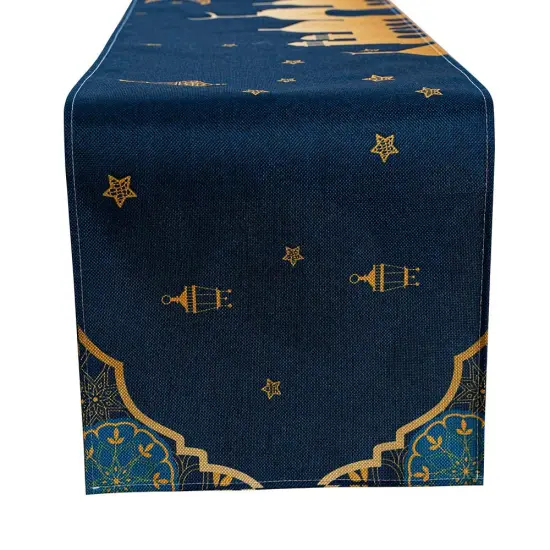 Eid Mubarak Table Runner Table Decorations - Ramadan Mosque Lattern Islamic Happy Ramadan Mubarak 2021 Party Supplies Decorations {3}