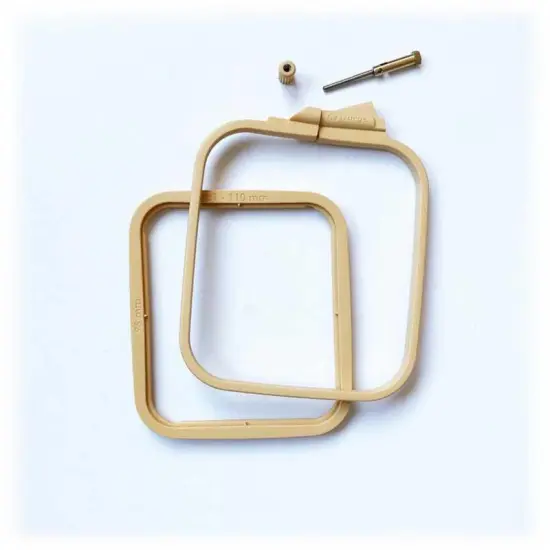 Plastic Square Hoop Nurge 170-13 Coffee Brown {3}