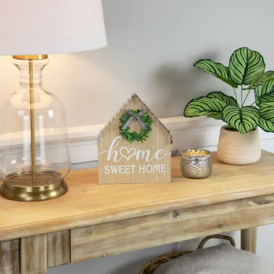 Northlight Wooden House Frame "Home Sweet Home" Cutout Decoration - 9.75" Beige {3}