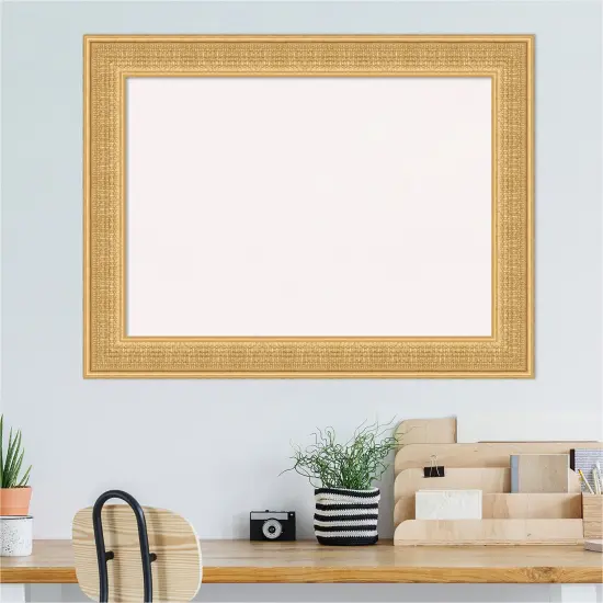Trellis Wood Framed Corkboard, White Cork Gold {5}