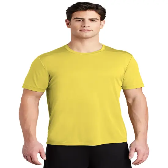 Sport-Tek&reg; Posi UV Crew Neck Short Sleeve Pro Tee Yellow {1}
