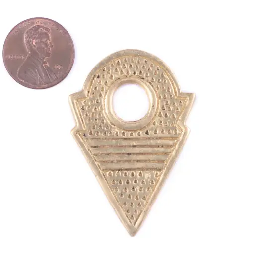 The Bead Chest Brass Talhakimt Arrow Pendant {2}