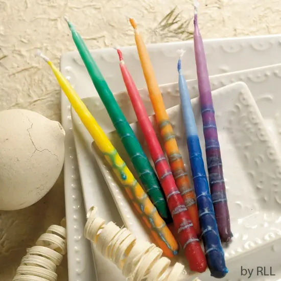 Rite Lite Premium Menorah Hanukkah Candles - 5.25" - Multicolor {5}