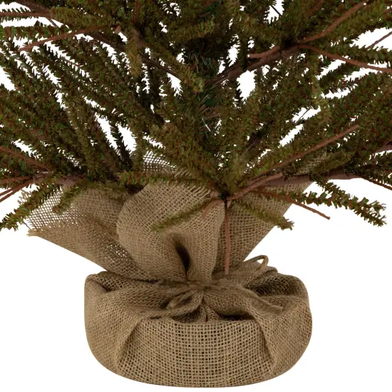 Northlight Medium Warsaw Twig Artificial Christmas Tree with Burlap Base - 4' - Unlit Brown {6}