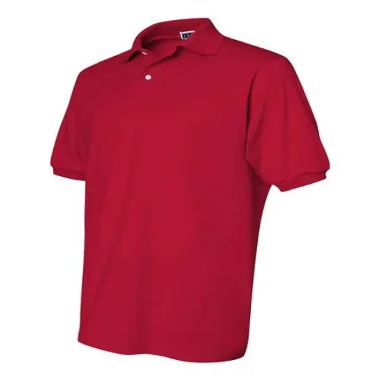 JERZEES&reg; Dri-Power Collared Half Polo White {4}