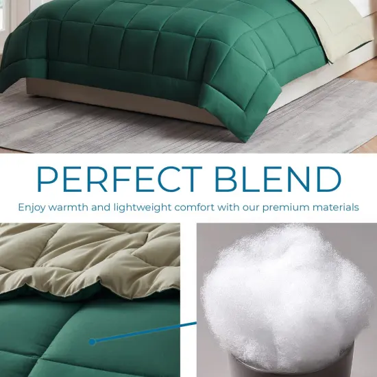 Nestl Down Alternative Comforter Hunter/Sage Green {5}