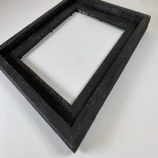 Rustic Farmhouse Signature Series 12 in. x 24 in. Reclaimed Wood Picture Frame Black {3}
