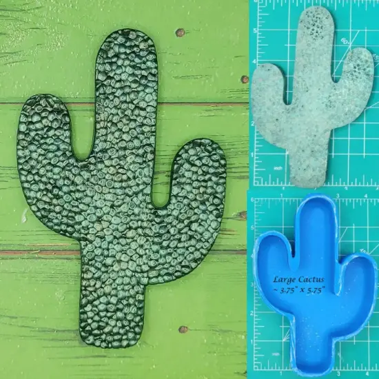 Cactus - large/thick - silicone freshie mold {1}