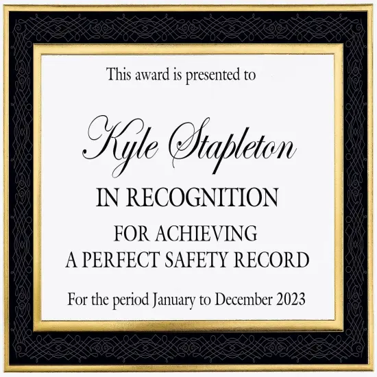 Great Papers! Certificates with Gold Foil, Black Frame Certificate, 8.5" x 11", Printer Compatible, 15 Count {3}