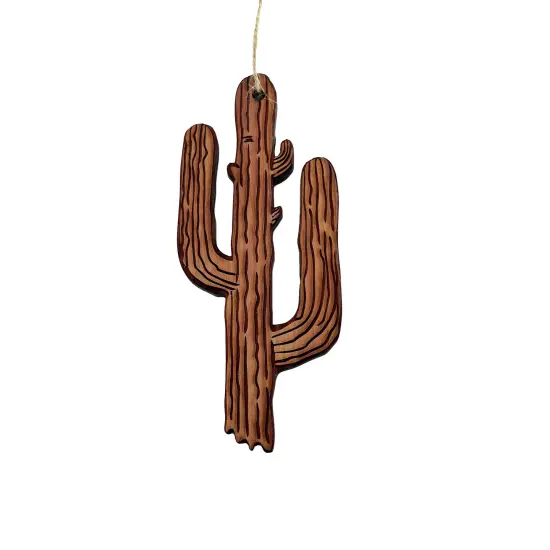 Cactus - Cedar Ornament {1}