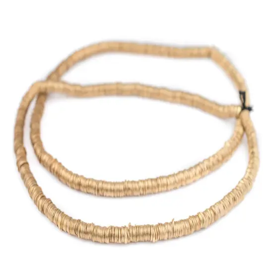 The Bead Chest Gold Interlocking Crisp Beads (6mm) {3}