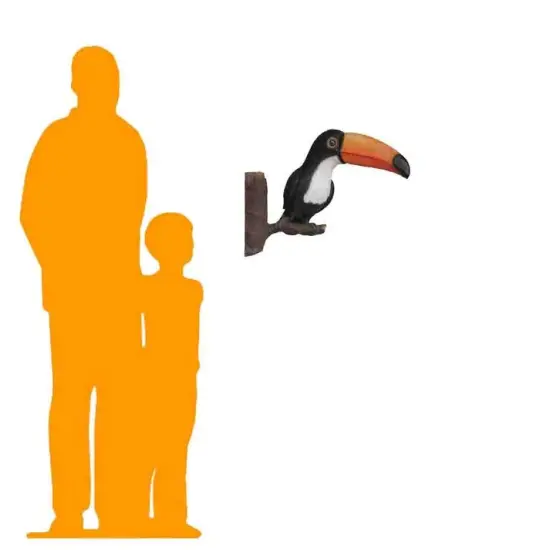 Toucan Wall Decor Life Size Statue {2}