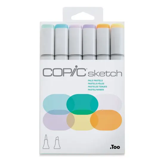 Copic Sketch Marker Set - Pale Pastels, Set of 6 {2}