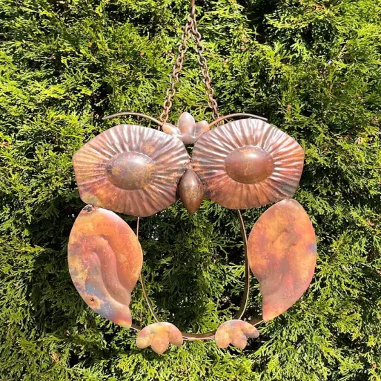 Fanciful Wise Owl Garden Ornament {6}