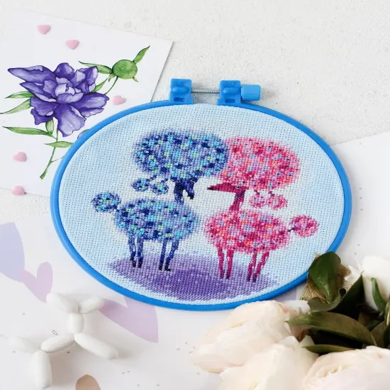 Cross-stitch kit Sweet couple {1}