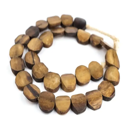 The Bead Chest Brown Bone Beads - Full Strand of Fair Trade African Beads (Circular, Brown) {3}