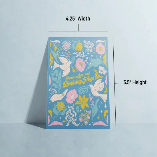 Twigs Paper Birthday Card Assortment - 12 Set Variety Designs Birthday Cards with Envelopes, Happy Birthday Greeting Cards, Blank Space Note Card for Gift Greetings, Made in USA - 5.5 x 4.25 Inch Size {6}