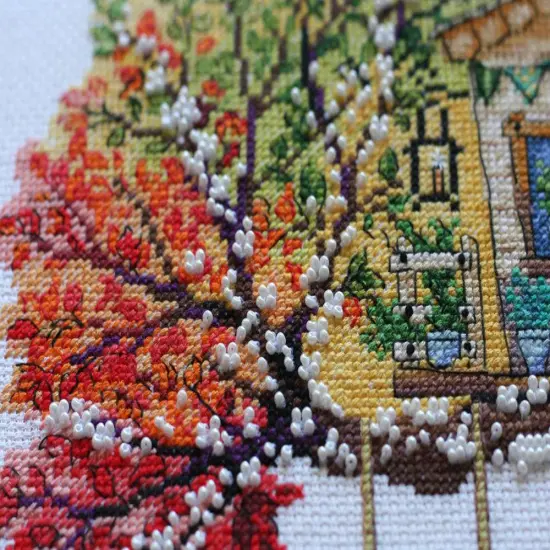 Cross-stitch kit Cat house {5}