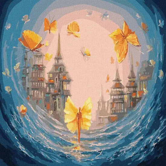 Painting by Numbers kit Butterflies of the soul KHO5026 {2}