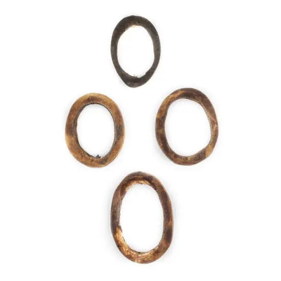 The Bead Chest Brown Camel Bone Ring Beads (Set of 4) {2}