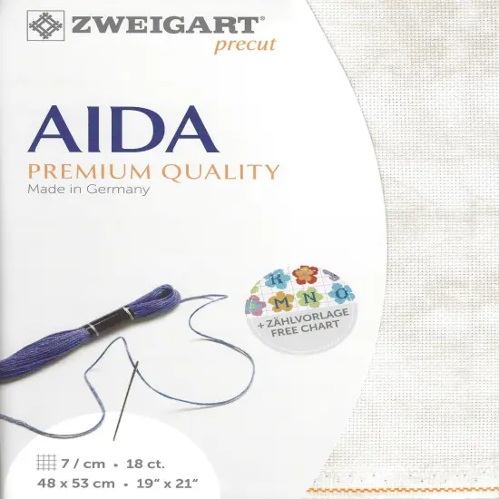 PrecutZweigart Fein-Aida Vintage 18 count Vintage Dune {1}