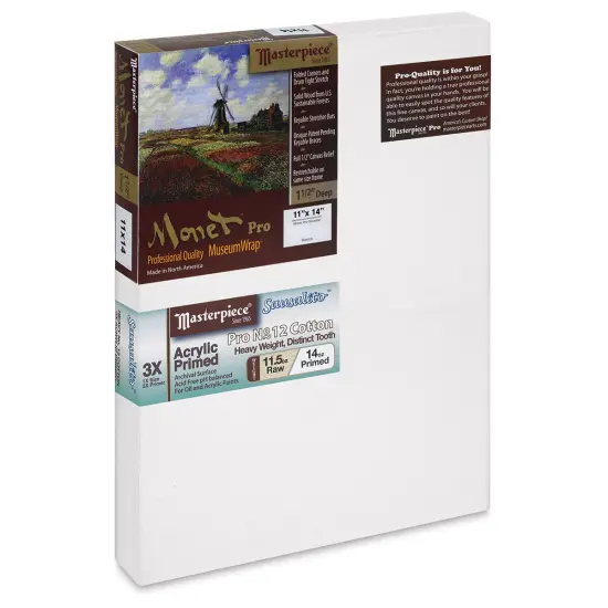 Masterpiece Monet Pro Sausalito Cotton Canvas - 11" x 14", Acrylic-Primed {2}