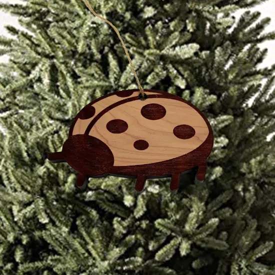 Ladybug - Cedar Ornament {2}
