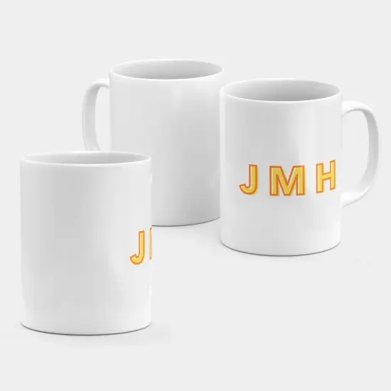 Monogram Initials 11oz Mug VII {3}