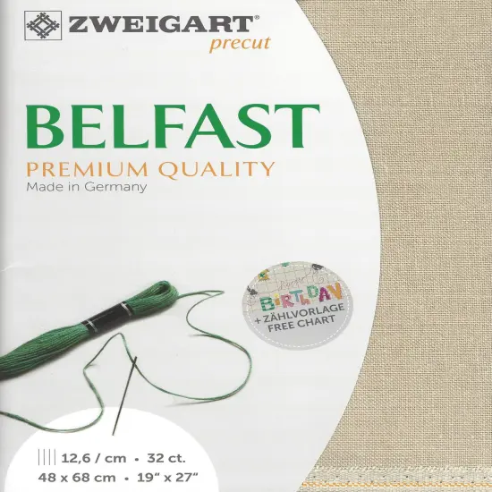 PrecutZweigart Belfast 32 count Flax {1}