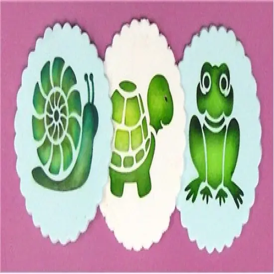 Pond Critters Set Cookie Stencil | C765 by Designer Stencils | Cookie Decorating Tools | {2}