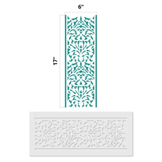 Wallpaper Stripe Wall Stencil | 3265 by Designer Stencils | Pattern Stencils | Reusable Stencils for Painting | Safe & Reusable Template for Wall Decor | Try This Stencil Instead of a Wallpaper | Easy to Use & Clean Art Stencil Pattern {3}