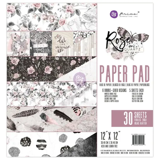 Prima Marketing Inc 12x12 Rose Quartz Paper Pad 655350592950 {1}