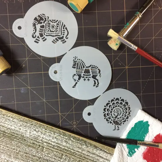 Indian Animals Cookie Stencil Set | C840 by Designer Stencils | Cookie Decorating Tools | {5}