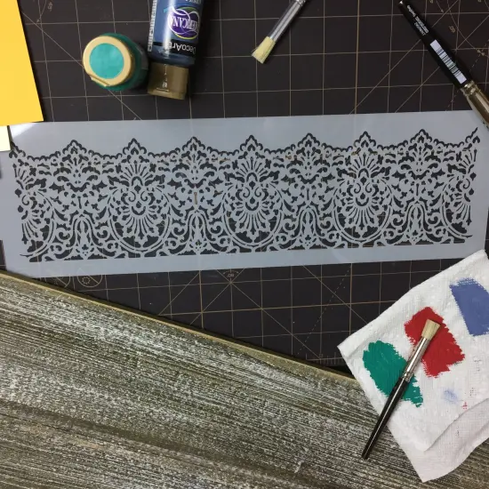 Victorian Lace Cake Stencil Border | C741 by Designer Stencils | Cake Decorating Tools | {6}