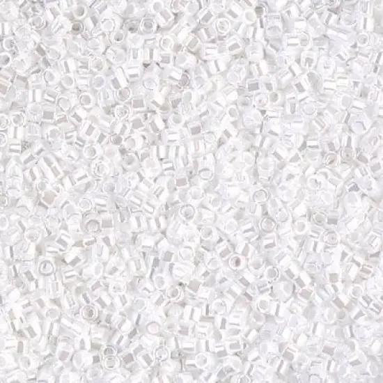 Miyuki Delica Bead 11/0, DB0201, White Pearl Ceylon, 50 grams {1}