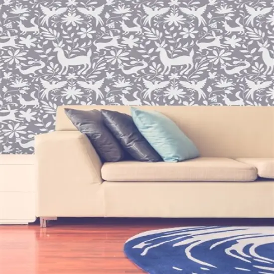 Otomi Animals All Over Wall Stencil | 3753 by Designer Stencils | Pattern Stencils | {2}