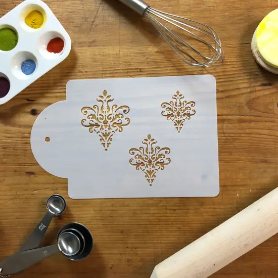 Lace Icon Cake Stencil Set | C715 by Designer Stencils | Stencils for Royal Icing, Airbrush, Dusting Powder | {3}