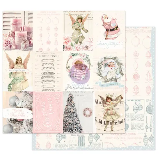 Prima Marketing Inc Christmas Sparkle Collection 12x12 Sheet - Magical Holiday -, 12"x12" W/ Foil Detail 655350997663 (10 SHEETS) {1}