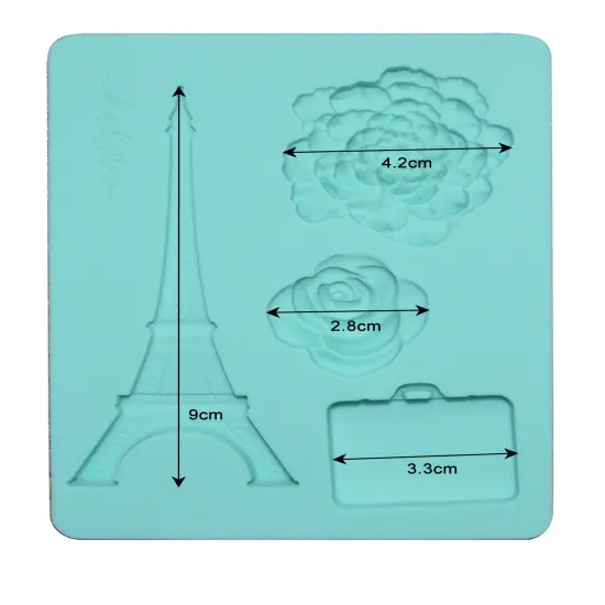Prima Marketing Inc Capri Collection Silicone Mould - 3.5"x4.5", 8Mm Thickness 655350996079 {5}