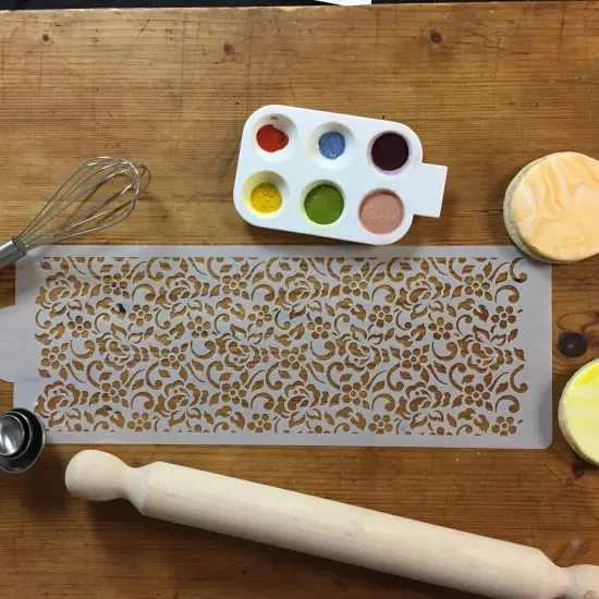 Chantilly Lace Cake Stencil #2 | C853 by Designer Stencils | Stencils for Royal Icing, Airbrush, Dusting Powder | {2}