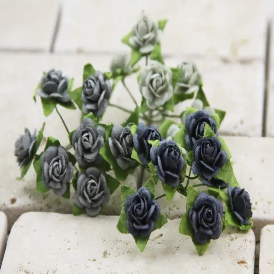 Prima Marketing Inc Mini Rose Mid Release Cement Gray - 24 Pcs 655350535568 {1}