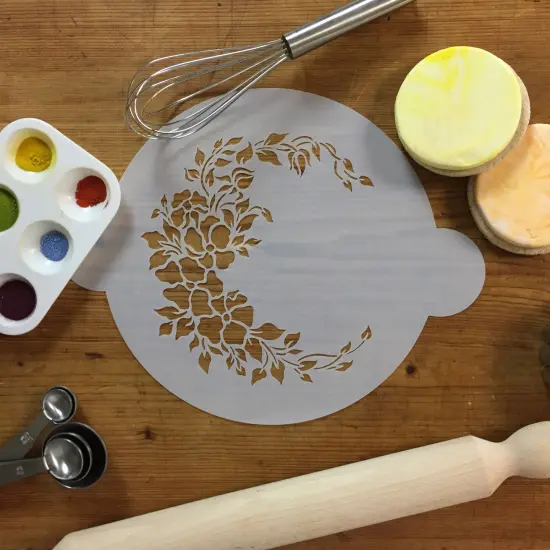 Wild Rose Spray Cake Stencil | C734 by Designer Stencils | Stencils for Royal Icing, Airbrush, Dusting Powder | {3}