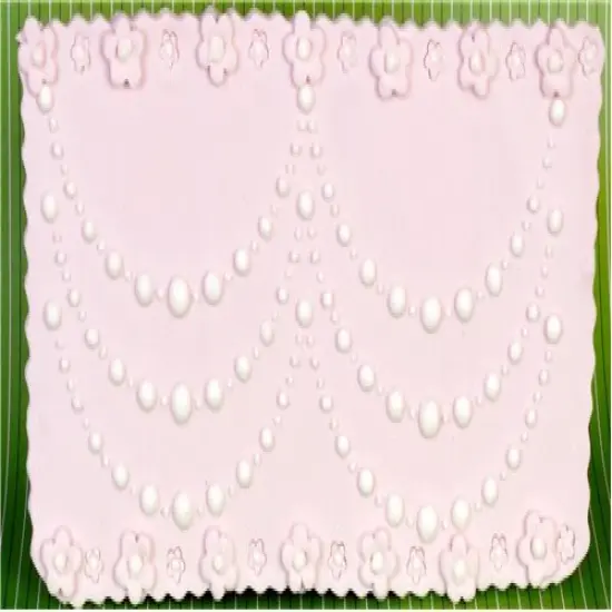 Ella's Pearls Cake Stencil | C839 by Designer Stencils | Stencils for Royal Icing, Airbrush, Dusting Powder | {2}