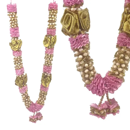 2ct Wedding Garland, Varmala Rose Garland, Artificial, Shadi, Indian Milni Mala, Statue Idol Haar , Muslim Punjabi, Nikah Jaimala, Floral Lei, Bridal Necklace {6}
