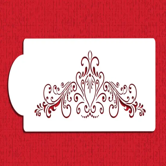 Small Princess Lace Cake Stencil | C801 by Designer Stencils | Cake Decorating Tools | {2}