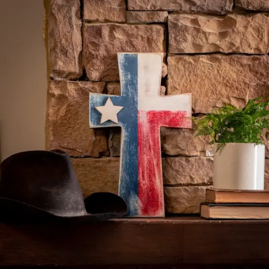 12 in. Unfinished Wooden Square Cross {3}