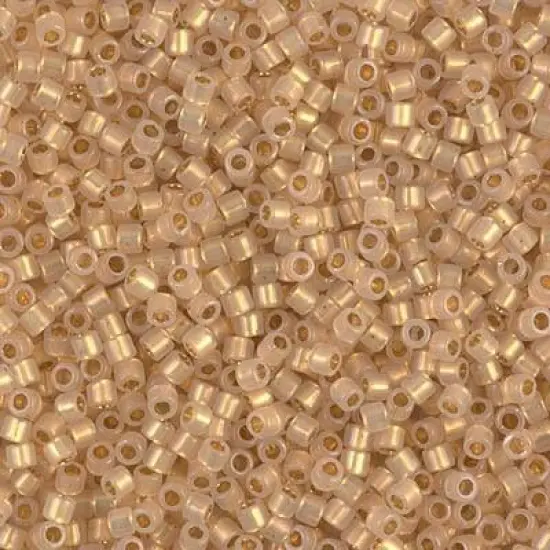 Miyuki Delica Bead 10/0, DBM0230, 24kt Gold Lined Opal {1}